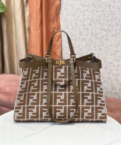Design Fendi Peekaboo X-Lite Fit Tote Bag
