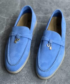 Replica Design Multicolor Real Leather Suede Flat Shoes for Men copy shoes