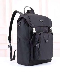 Design prada Re-Nylon and Saffiano leather backpack