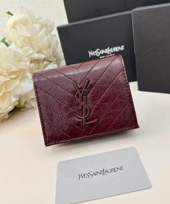 Design Saint Laurent Women's Natural Cassandre Matelasse Quilted Wallet